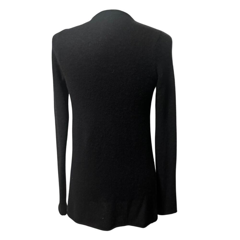 Vince 100% Cashmere Tie-Front Cardigan Sweater – Black, Size S - Picture 2 of 5
